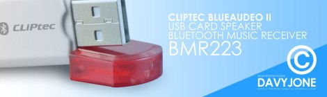 Cliptec BLUEAUDEO II USB Card Speaker Bluetooth Music Receiver BMR223