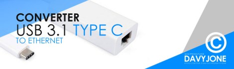 CONVERTER USB 3.1 Type C to Ethernet